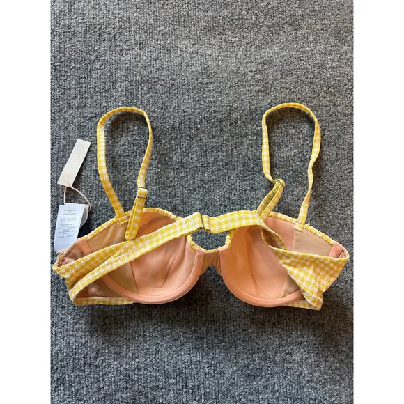 Madewell Balconette Bikini Top – Chamomile Tea Seersucker – Small – NWT - Picture 3 of 10